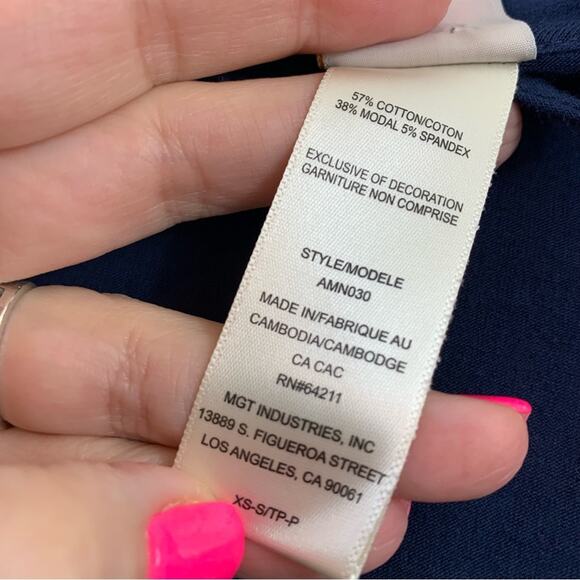 In Bloom by Jonquil Mini Navy Robe - Picture 3 of 5